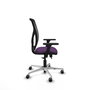 PIQUERAS Y CRESPO Silla de oficina Motilla con mecanismo Sincro/Traslack, Morado y Negro