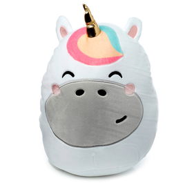 PUCKATOR Cojín Peluche Unicornio Astra Adoramals Squidglys Alto 14cm Largo 29cm Ancho 22cm