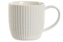 DKD Home Decor Juego de 6 Tazas de Porcelana Blanca 350 ml Carve Loving 24