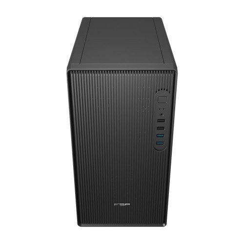 FSP Gabinete S120-B ATX/Micro-ATX/Mini-ITX (SFF) Negro - Incluye Ventilador 120mm - Compatible GPU 25.5cm, CPU 16cm - POC0000303