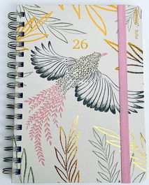 Agenda Anual (2026) Mooving Boho Wire-O Tapa Extra Con Goma 150X210 S/V Surtido (2 Mod.)