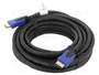 Lanberg Cable HDMI 2.0 de 7,5 m Negro con Resolución 4K UHD