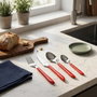 Pradel Set de 24 Cubiertos Vibrato Rojo