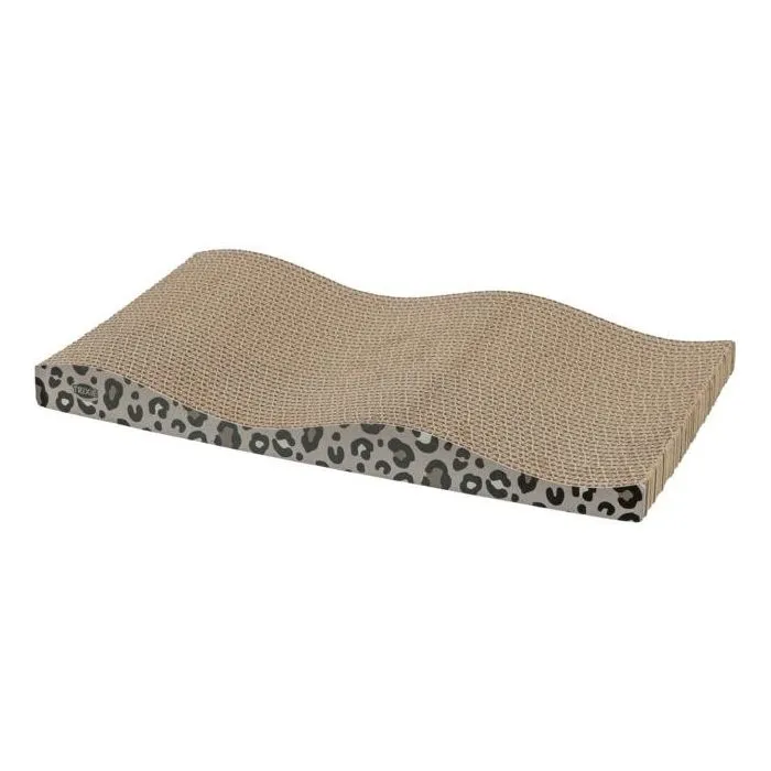 Trixie Juego de 2 Postes Rascadores para Gatos LEO, Estampado Leopardo, 44 x 25 x 6 cm