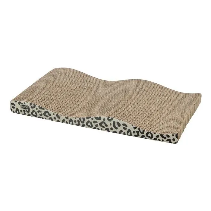 Trixie Juego de 2 Postes Rascadores para Gatos LEO, Estampado Leopardo, 44 x 25 x 6 cm