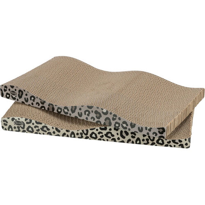 Trixie Juego de 2 Postes Rascadores para Gatos LEO, Estampado Leopardo, 44 x 25 x 6 cm Trixie Juego de 2 Postes Rascadores para Gatos LEO, Estampado Leopardo, 44 x 25 x 6 cm