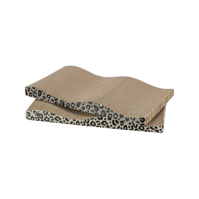 Trixie Juego de 2 Postes Rascadores para Gatos LEO, Estampado Leopardo, 44 x 25 x 6 cm Trixie Juego de 2 Postes Rascadores para Gatos LEO, Estampado Leopardo, 44 x 25 x 6 cm