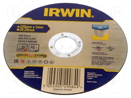 IRWIN Disco cortante de 125mm para metal y acero inoxidable