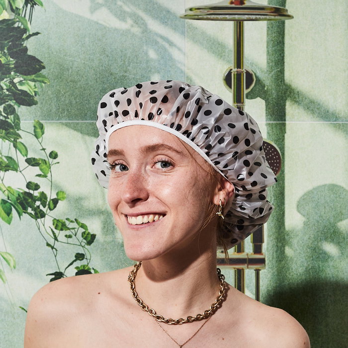 Cosmetic Club Juego De 2 Gorros De Baño Plástico