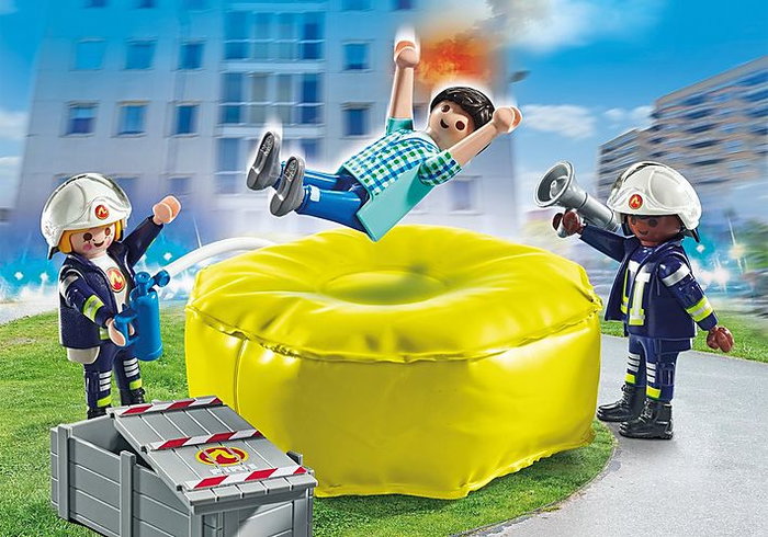 Playmobil Bomberos con colchoneta 71465 Playmobil Bomberos con colchoneta 71465