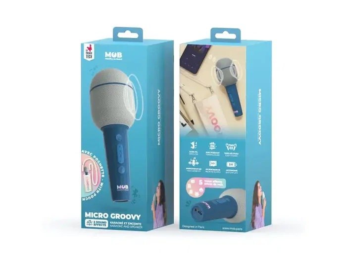 Wondee Micro karaoke mob altavoz dark blue