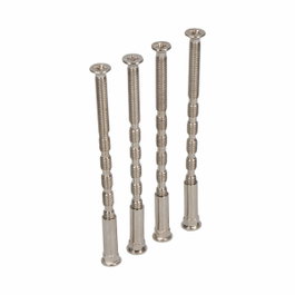 Edm Tornillo pasante multicorte Trn02, M4 x 75 mm, Acero Níquel Satinado