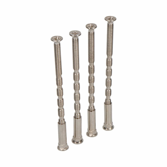 Edm Tornillo pasante multicorte Trn02, M4 x 75 mm, Acero Níquel Satinado