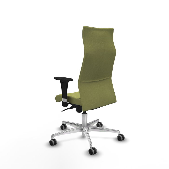 PIQUERAS Y CRESPO Sillón Albacete Verde oliva con mecanismo Sincro y Base de aluminio PIQUERAS Y CRESPO Sillón Albacete Verde oliva con mecanismo Sincro y Base de aluminio
