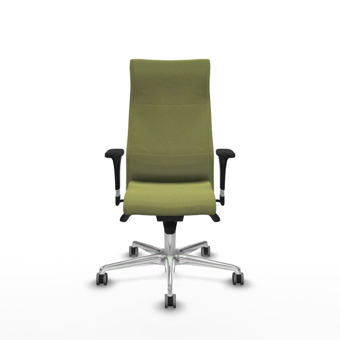 PIQUERAS Y CRESPO Sillón Albacete Verde oliva con mecanismo Sincro y Base de aluminio PIQUERAS Y CRESPO Sillón Albacete Verde oliva con mecanismo Sincro y Base de aluminio