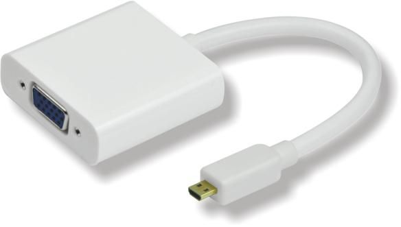 MicroConnect Adaptador Micro HDMI a VGA para Conectar Dispositivos a Monitores con Entrada VGA MicroConnect Adaptador Micro HDMI a VGA para Conectar Dispositivos a Monitores con Entrada VGA