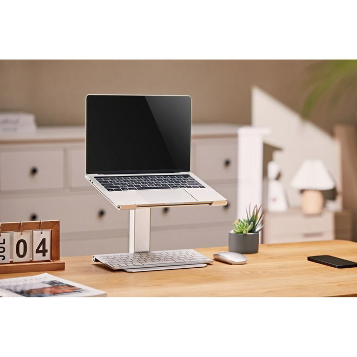 Gembird Soporte Vertical para Portátil Altura Ajustable, NBS-D1-02, Plateado