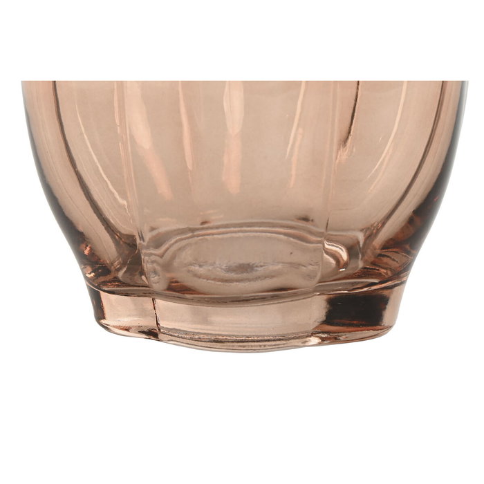 DKD Home Decor Jarrón de Cristal Ámbar 16x16x26 cm DKD Home Decor Jarrón de Cristal Ámbar 16x16x26 cm