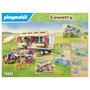 Playmobil Country 71441 Caravana cafetería boutique con tren y huerto, Multicolor