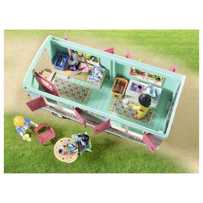 Playmobil Country 71441 Caravana cafetería boutique con tren y huerto, Multicolor Playmobil Country 71441 Caravana cafetería boutique con tren y huerto, Multicolor