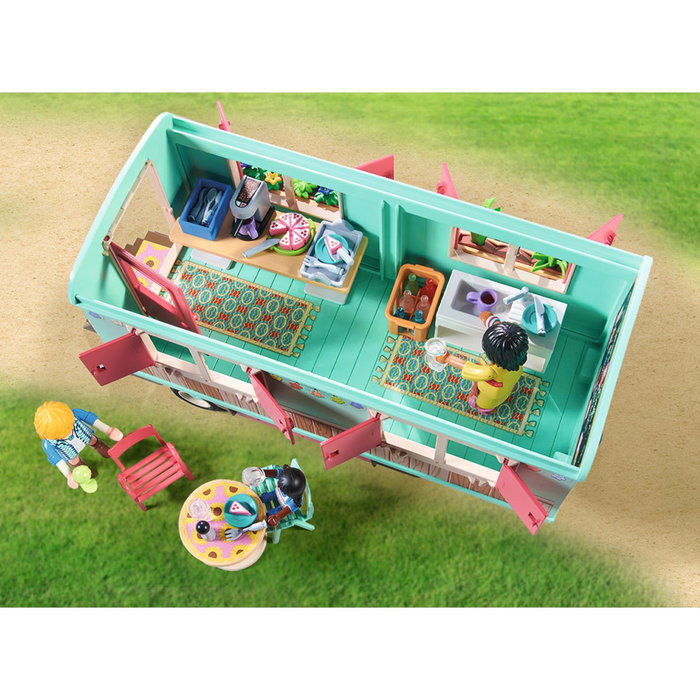 Playmobil Country 71441 Caravana cafetería boutique con tren y huerto, Multicolor Playmobil Country 71441 Caravana cafetería boutique con tren y huerto, Multicolor
