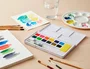Liderpapel Acuarela 12 colores con pincel de agua rellenable y esponja
