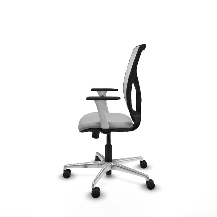 PIQUERAS Y CRESPO Silla de oficina Motilla Gris claro y Blanco