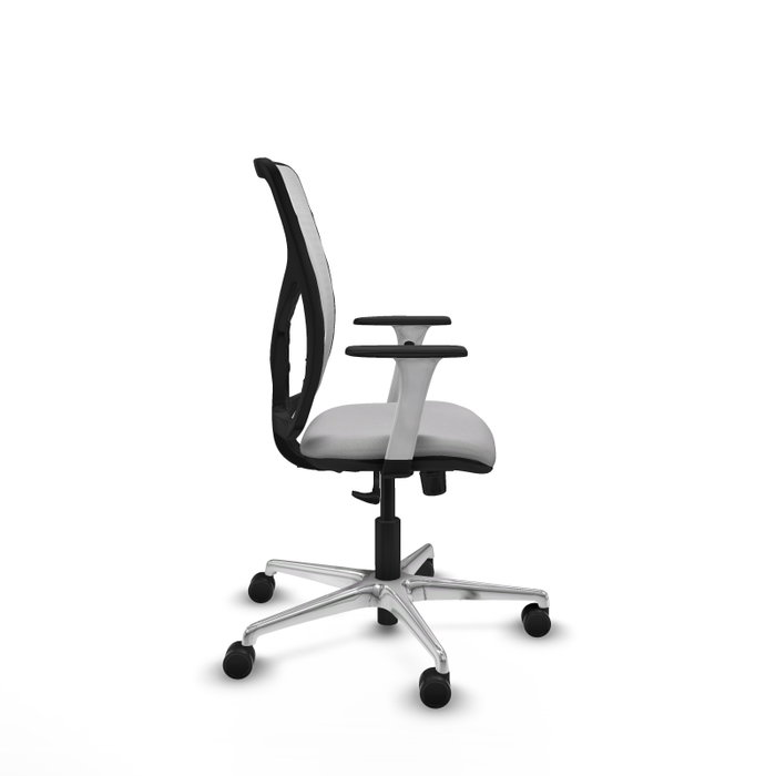 PIQUERAS Y CRESPO Silla de oficina Motilla Gris claro y Blanco