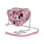 Disney Bolso Bandolera Corazón Mini Garden de Minnie Mouse - Rosa, 10x11.5x5.5 cm, Cadena 90 cm, Sintético