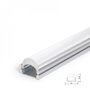 Greenice Perfil de Aluminio para Tira LED con Difusor Transparente 2 Metros LLE-ALP001-RL