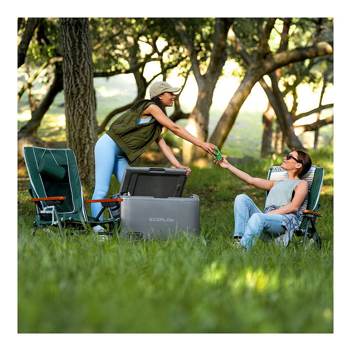 EcoFlow GLACIER Classic - 35L Enfriador Eléctrico Portátil con Hielera y Congelador - Gris