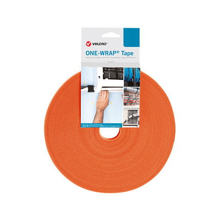 VELCRO One Wrap Band 20 mm, Naranja, 25 m VELCRO One Wrap Band 20 mm, Naranja, 25 m