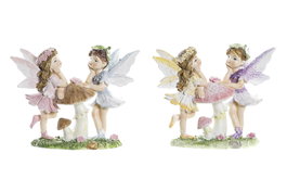 DKD Home Decor Figuras de Hadas en Resina Surtidas