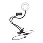 LogiLink AA0150 Anillo de Luz LED para Smartphone con Soporte, 17.8 cm (7"), 10 W, Negro