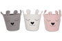 DKD Home Decor Cesta de Poliester Pack de 3 Surtido