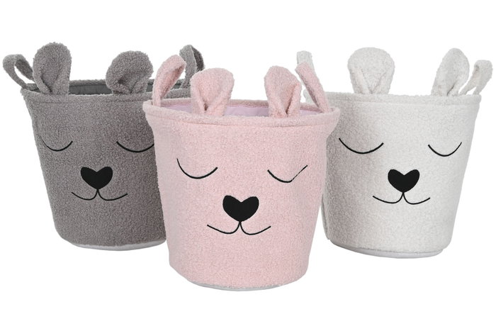 DKD Home Decor Cesta de Poliester Pack de 3 Surtido DKD Home Decor Cesta de Poliester Pack de 3 Surtido