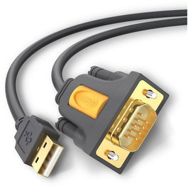 Ugreen Cable USB a RS232 Serie DB9 Negro 1m USB 2.0