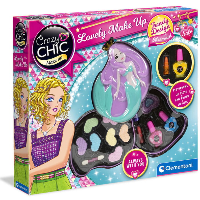 Clementoni Crazy Chic Paleta de Maquillaje Sirene con Recambios