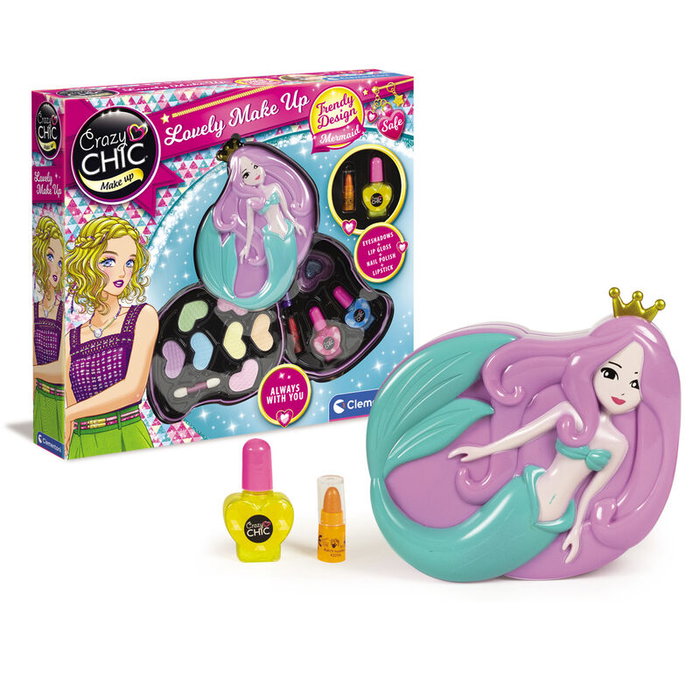 Clementoni Crazy Chic Paleta de Maquillaje Sirene con Recambios