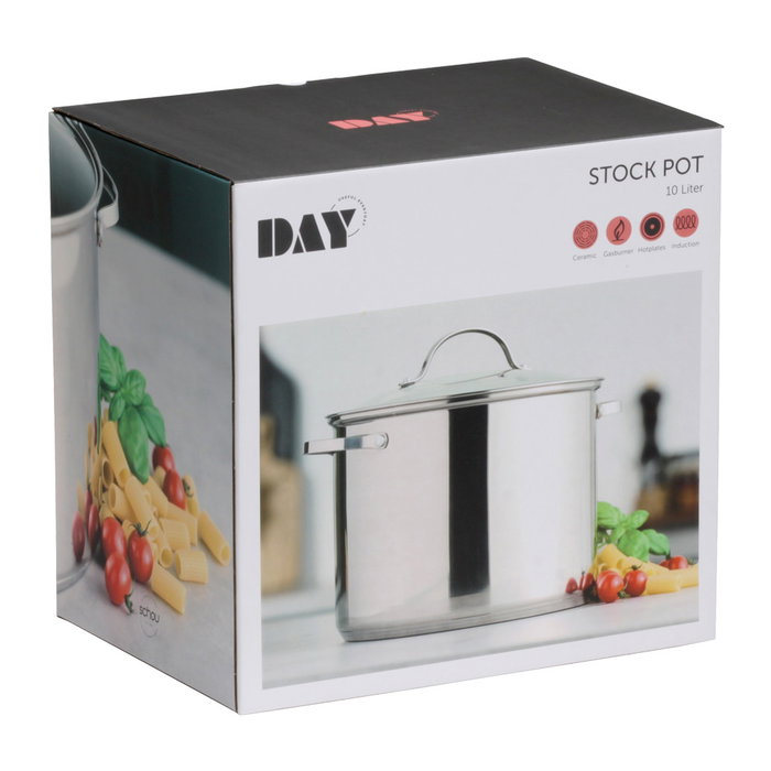 Day Olla Alta 10 L Diámetro 26 cm Altura 20 cm Acero Inoxidable SS201