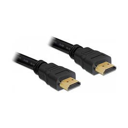 DeLOCK 82710 Cable HDMI Macho-Macho 15 Metros Negro 10.2 Gb/s Ethernet 3D Gold Contactos Chapados en Oro, Conector Estándar