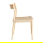 Silla Natural-Beige Madera 53 X 55 X 82 cm (Set de 2)
