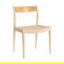 Silla Natural-Beige Madera 53 X 55 X 82 cm (Set de 2)