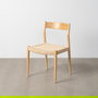 Silla Natural-Beige Madera 53 X 55 X 82 cm (Set de 2)