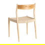 Silla Natural-Beige Madera 53 X 55 X 82 cm (Set de 2)
