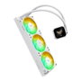 ASUS TUF Gaming LC III 360 ARGB LCD White Edition Kit de Refrigeración Líquida AIO, Radiador 360mm, 3 Ventiladores, Pantalla 2.8", Soportes Intel/AMD, Compatible PWM
