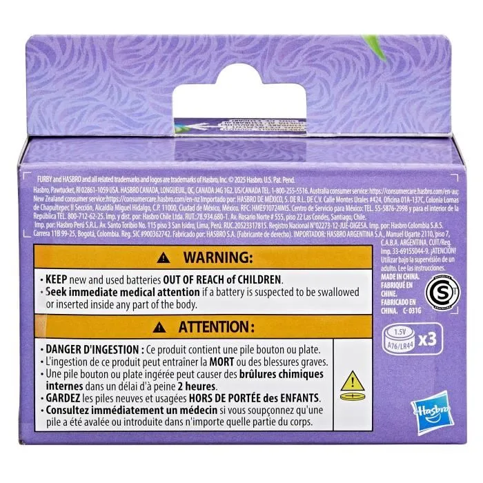 Furby Furby DJ Furblets Berry-Cup-Cake, Juguete Electrónico Infantil, 45 Sonidos y Música, a partir de 6 años