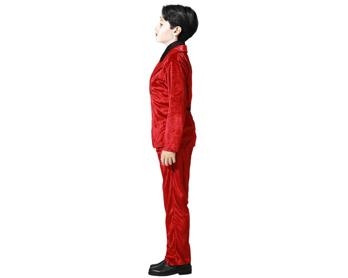 Atosa Traje de Vampiro Rojo con Corbata para Niño
