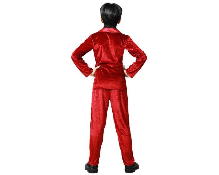 Atosa Traje de Vampiro Rojo con Corbata para Niño