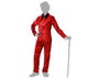 Atosa Traje de Vampiro Rojo con Corbata para Niño